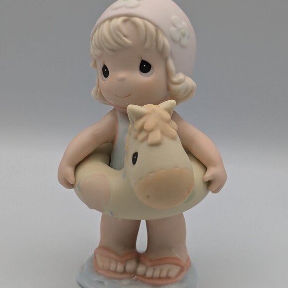 Precious Moments Figurine You're a Life Saver to Me, 1996, Girl with Pool Float - Picture 2 of 8